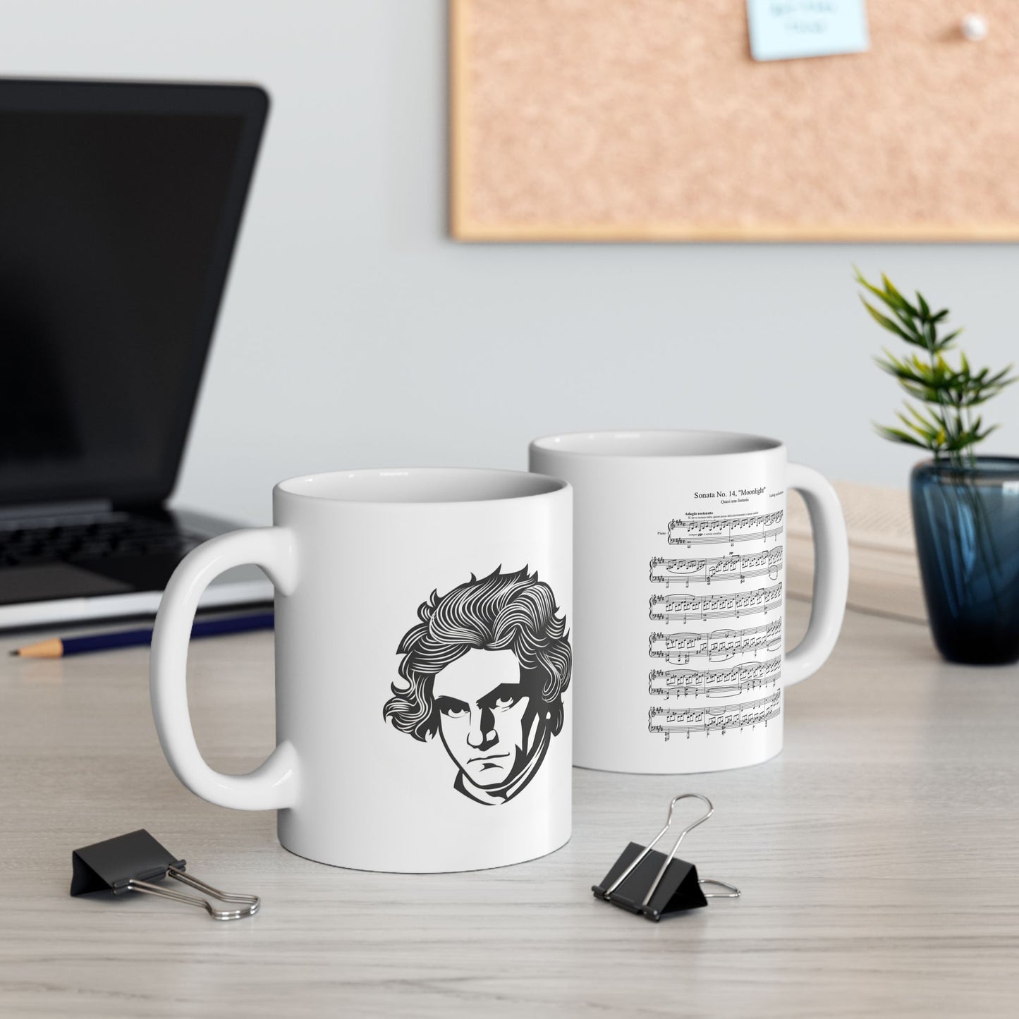 The "Beethoven & Moonlight Sonata" Mug