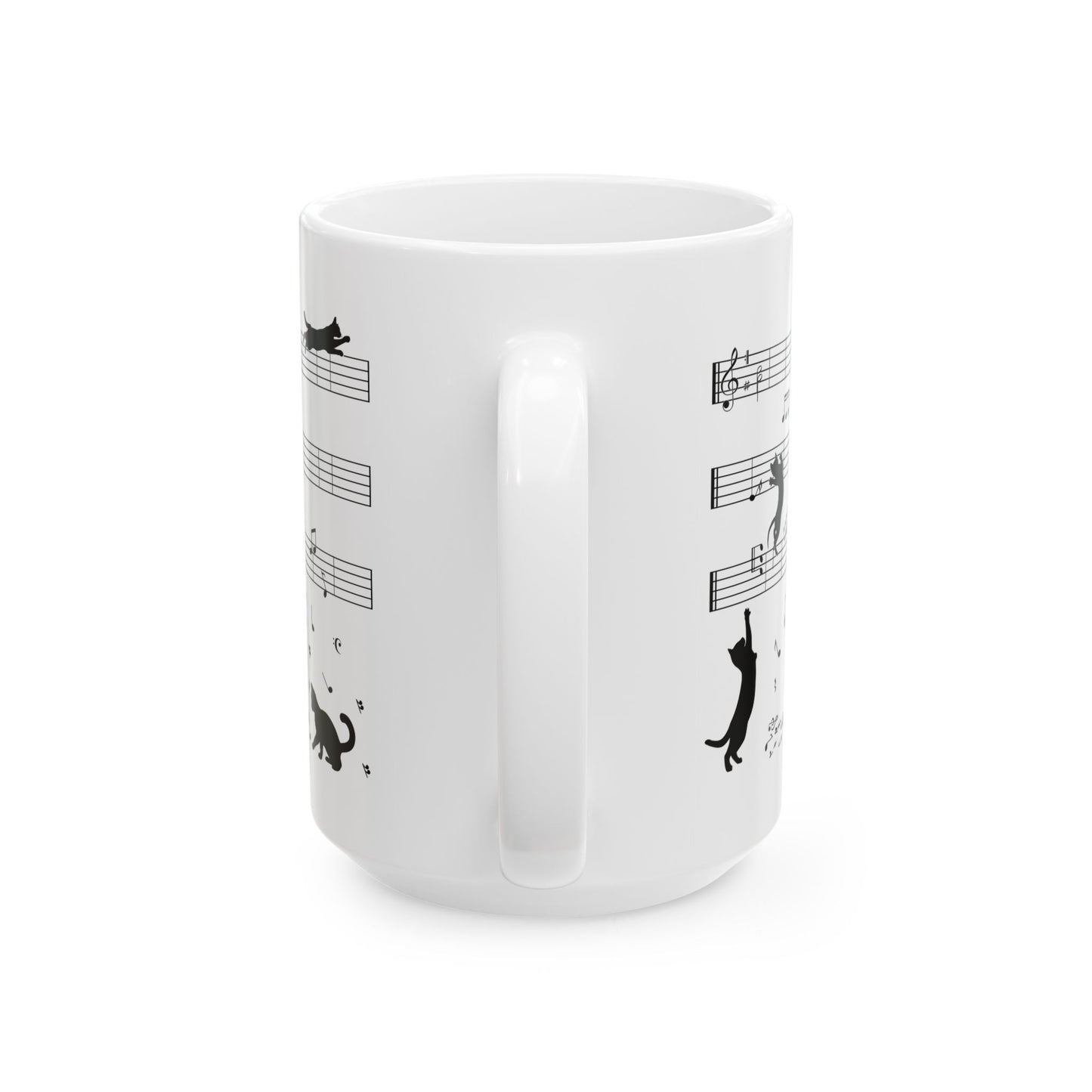 The Musical Cat & Notes Mug
