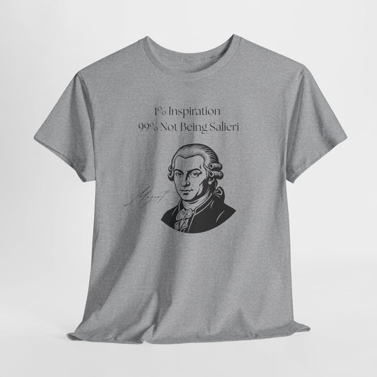 The "1% Inspiration, 99% Not Being Salieri" Mozart Illustration T-Shirt